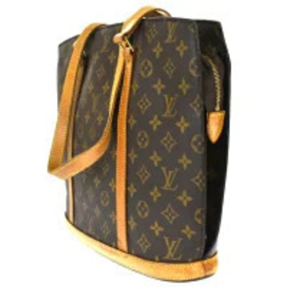 Louis Vuitton Tote Babylon Monogram Leather Shoulder Bag Brown